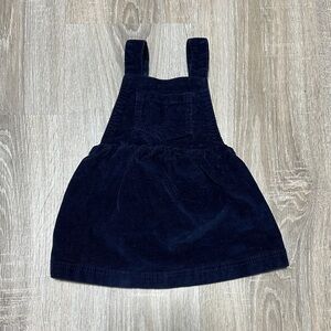 Joe Fresh Navy Corduroy Pinafore Overall Dress for Kids